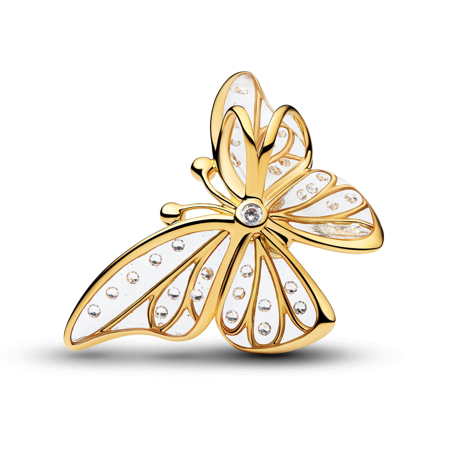 Oversized Butterfly Openwork Charm