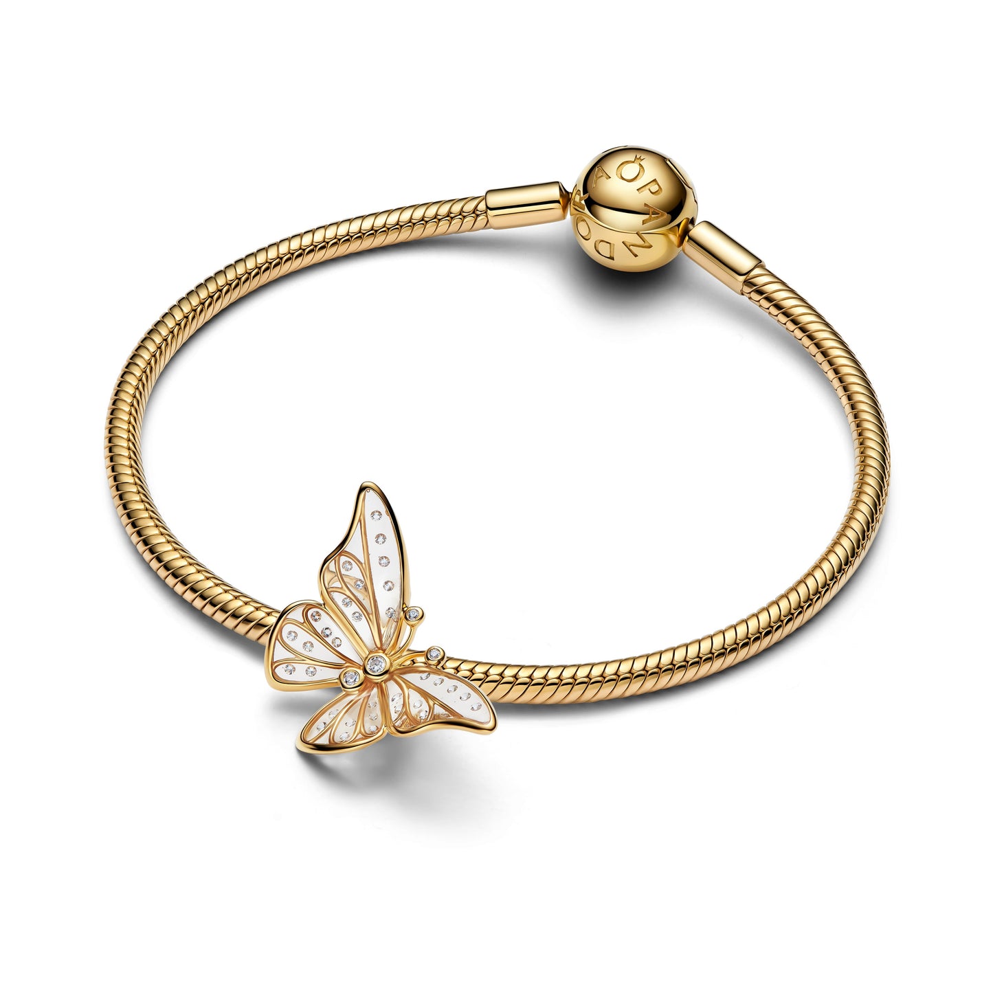 Oversized Butterfly Openwork Charm