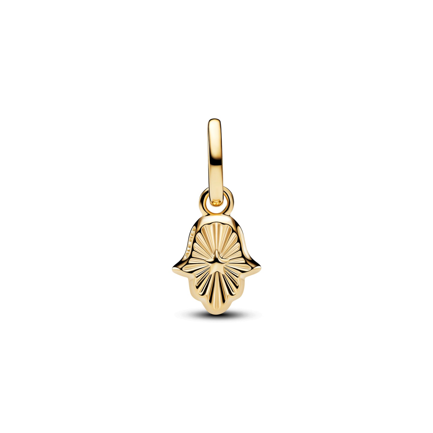 Green Hamsa Hand Mini Dangle Charm