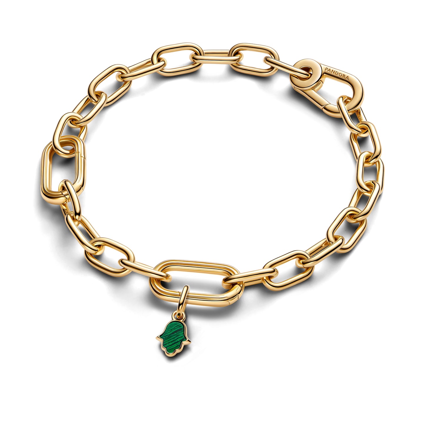 Green Hamsa Hand Mini Dangle Charm