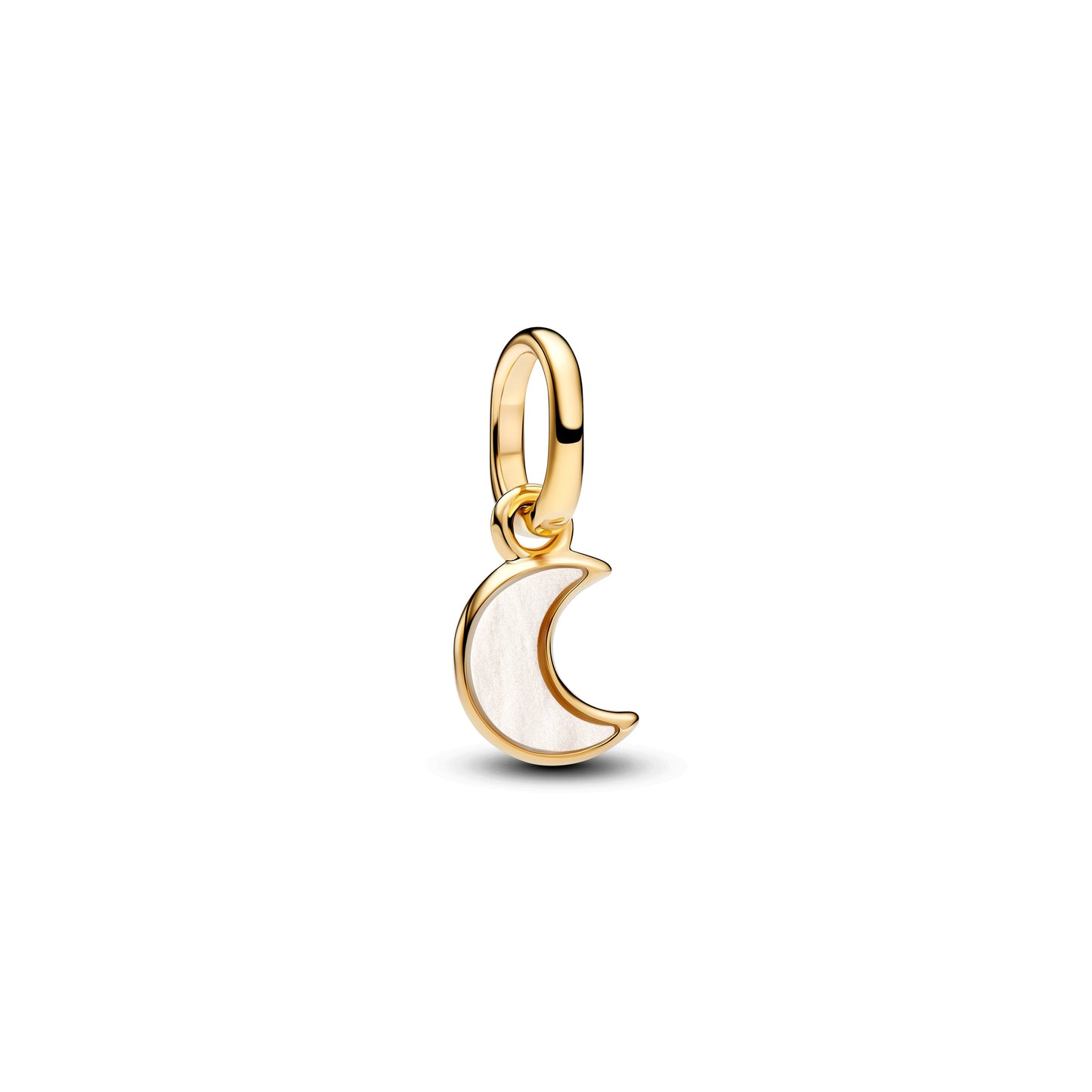 White Crescent Moon Mini Dangle Charm