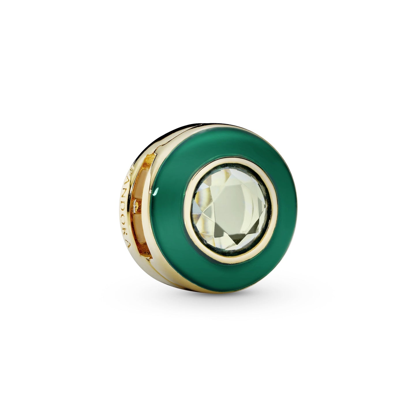 Green Circle Clip Charm
