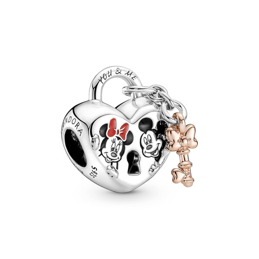 Disney Mickey Mouse & Minnie Mouse Padlock Charm