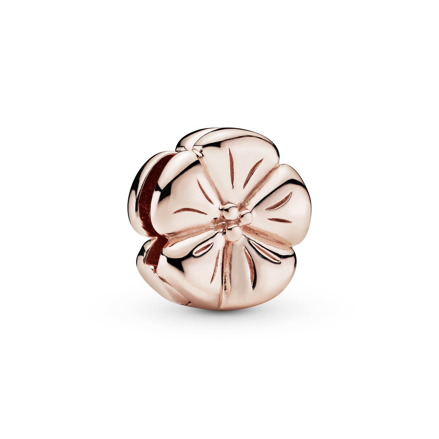 Polished Flower Clip Charm