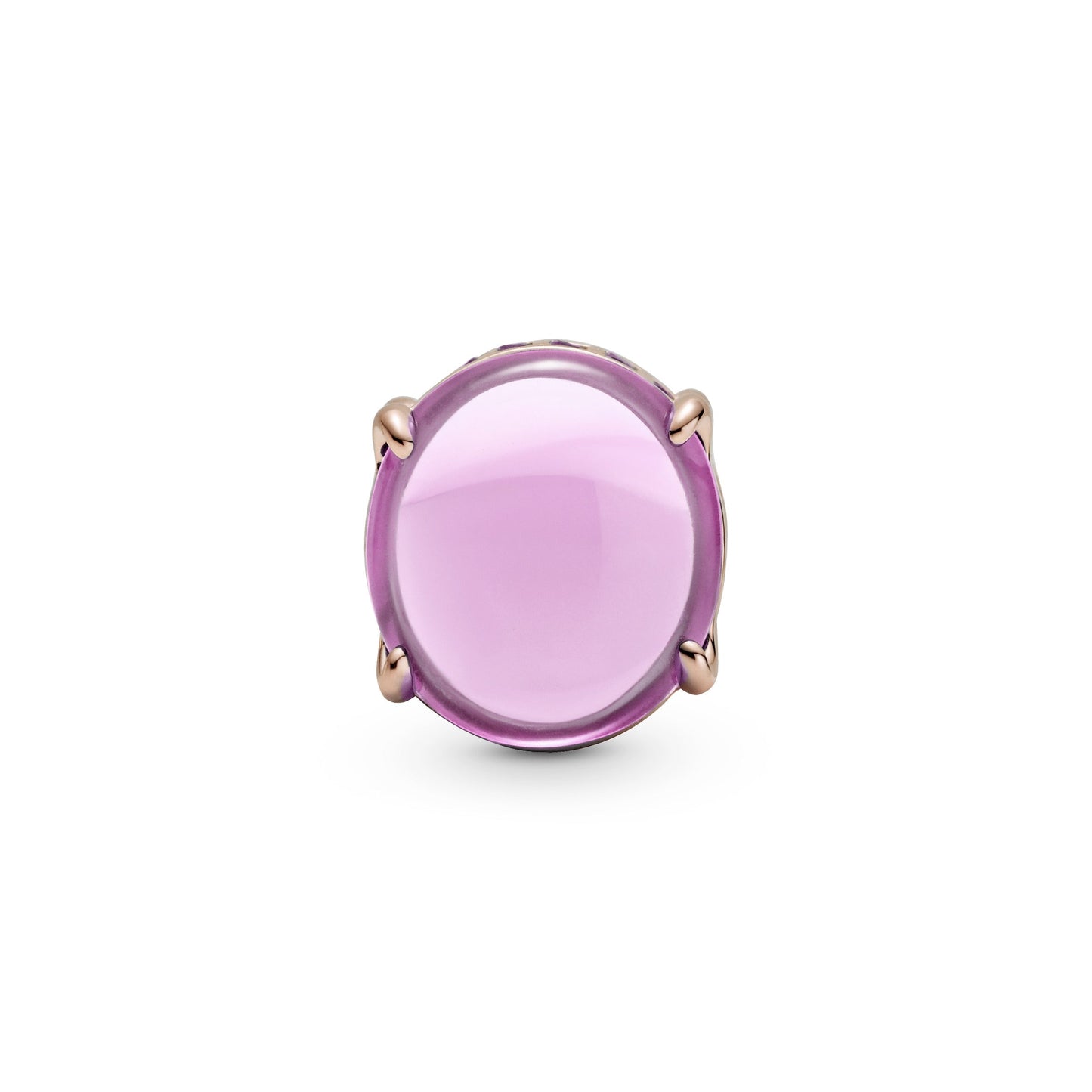 Pink Oval Cabochon Charm