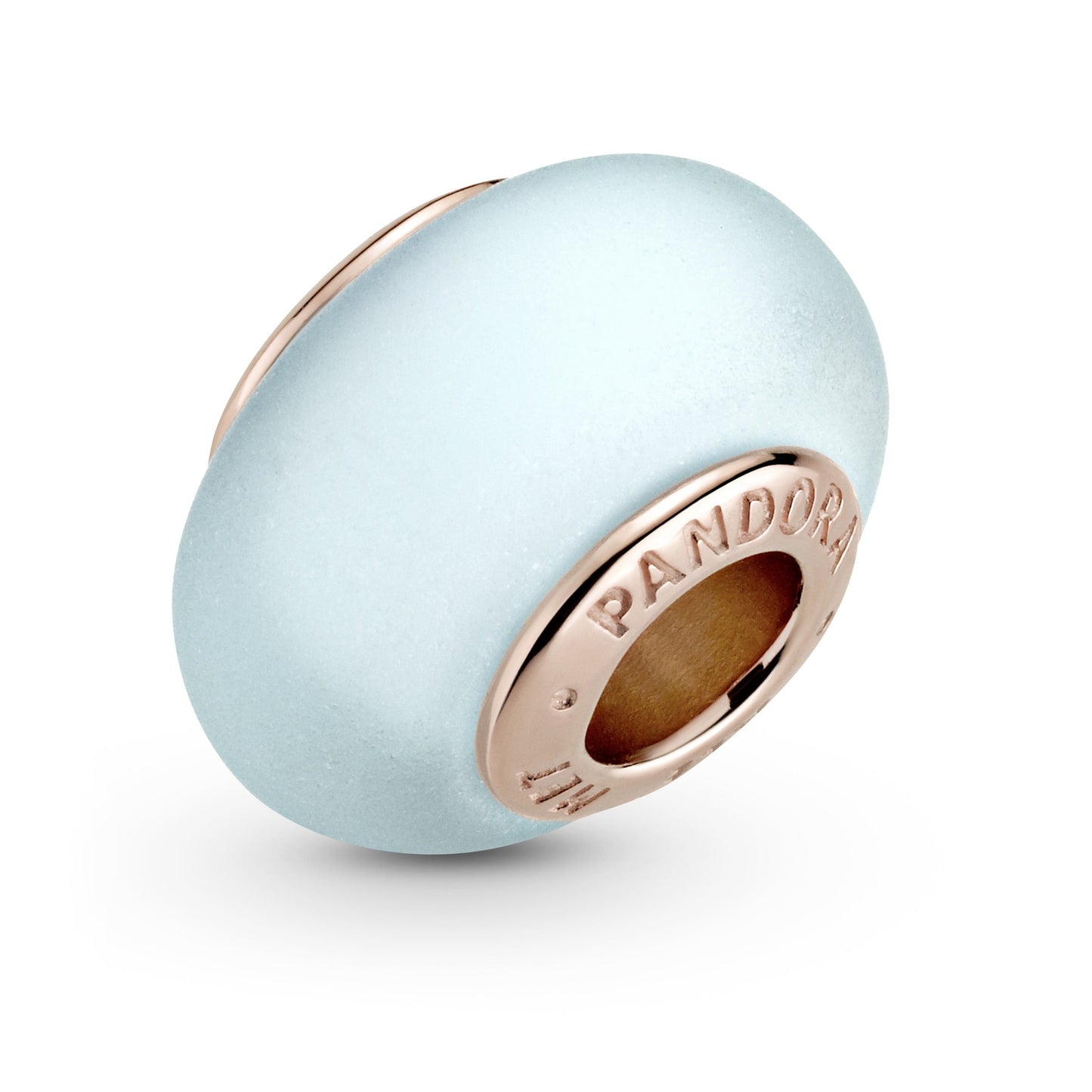 Matte Blue Murano Glass Charm