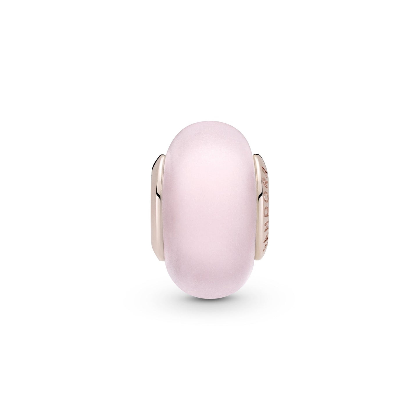 Matte Pink Murano Glass Charm