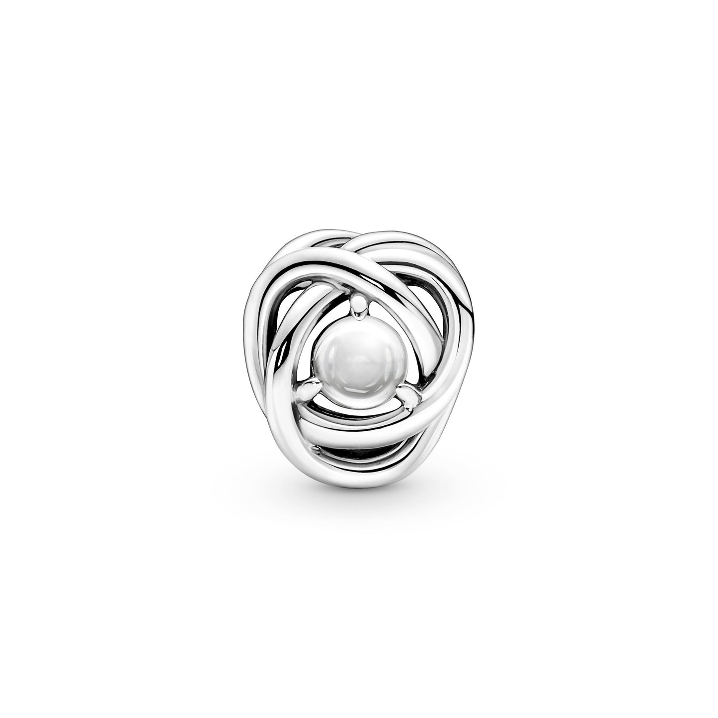 Clear Eternity Circle Charm