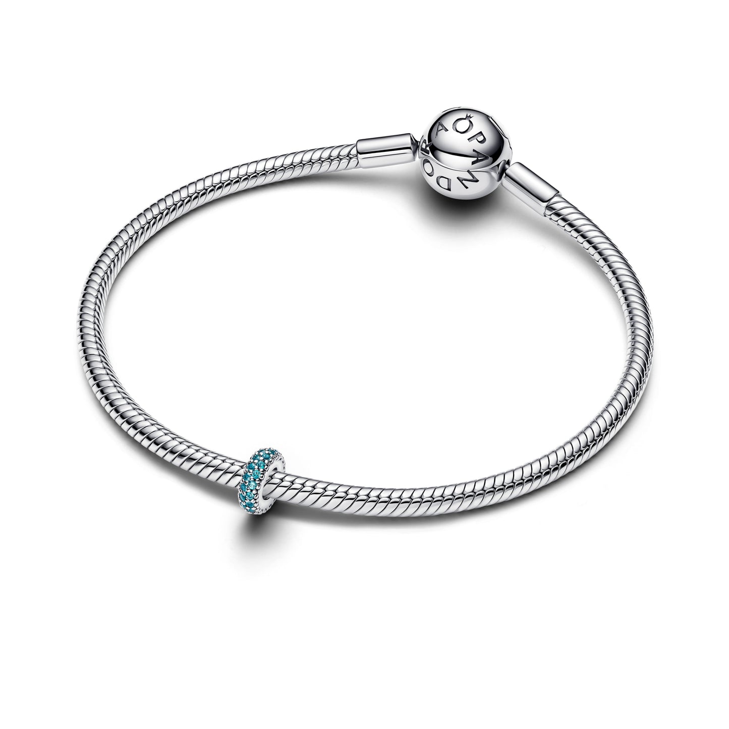Ice Blue Stone Spacer Charm