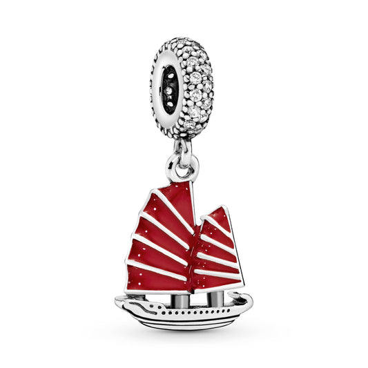 Chinese Junk Ship Dangle Charm