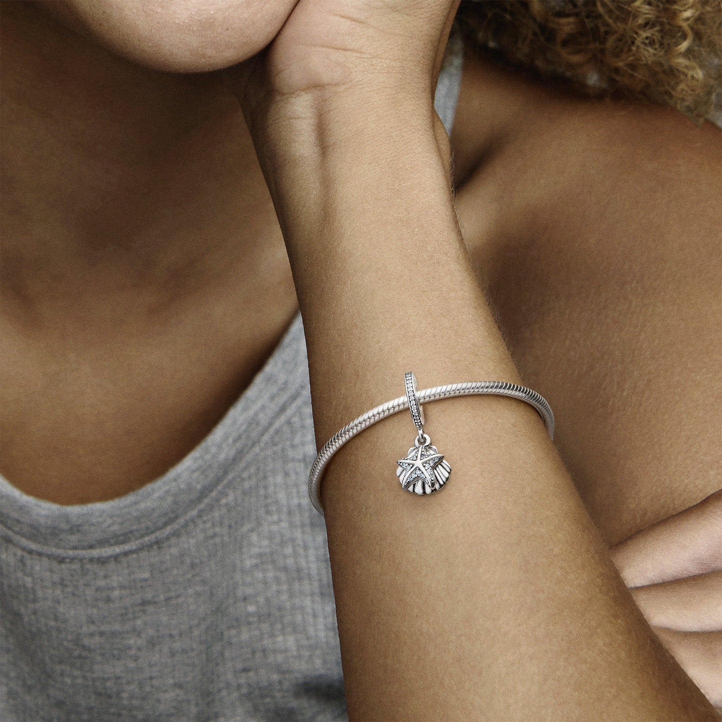 Starfish & Sea Shell Dangle Charm