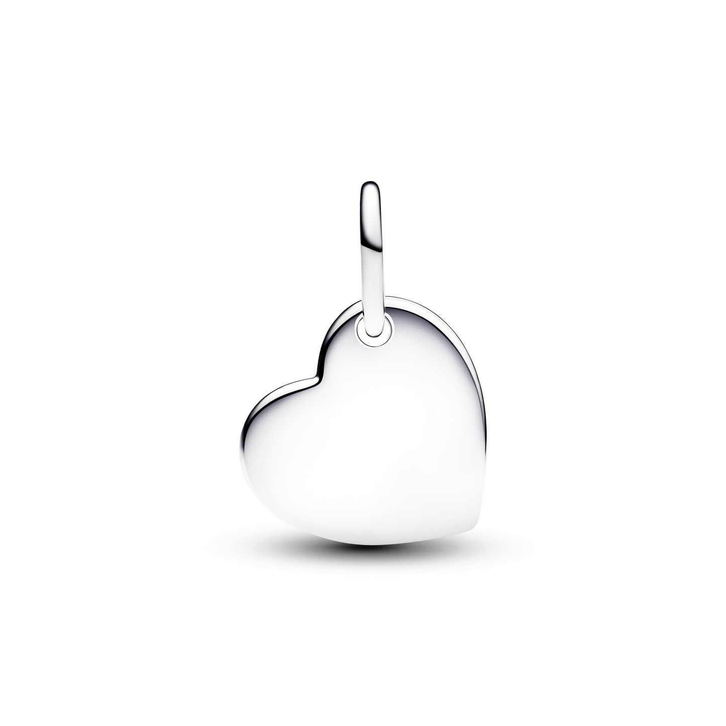 July Engravable Heart True Red Stone Dangle Charm