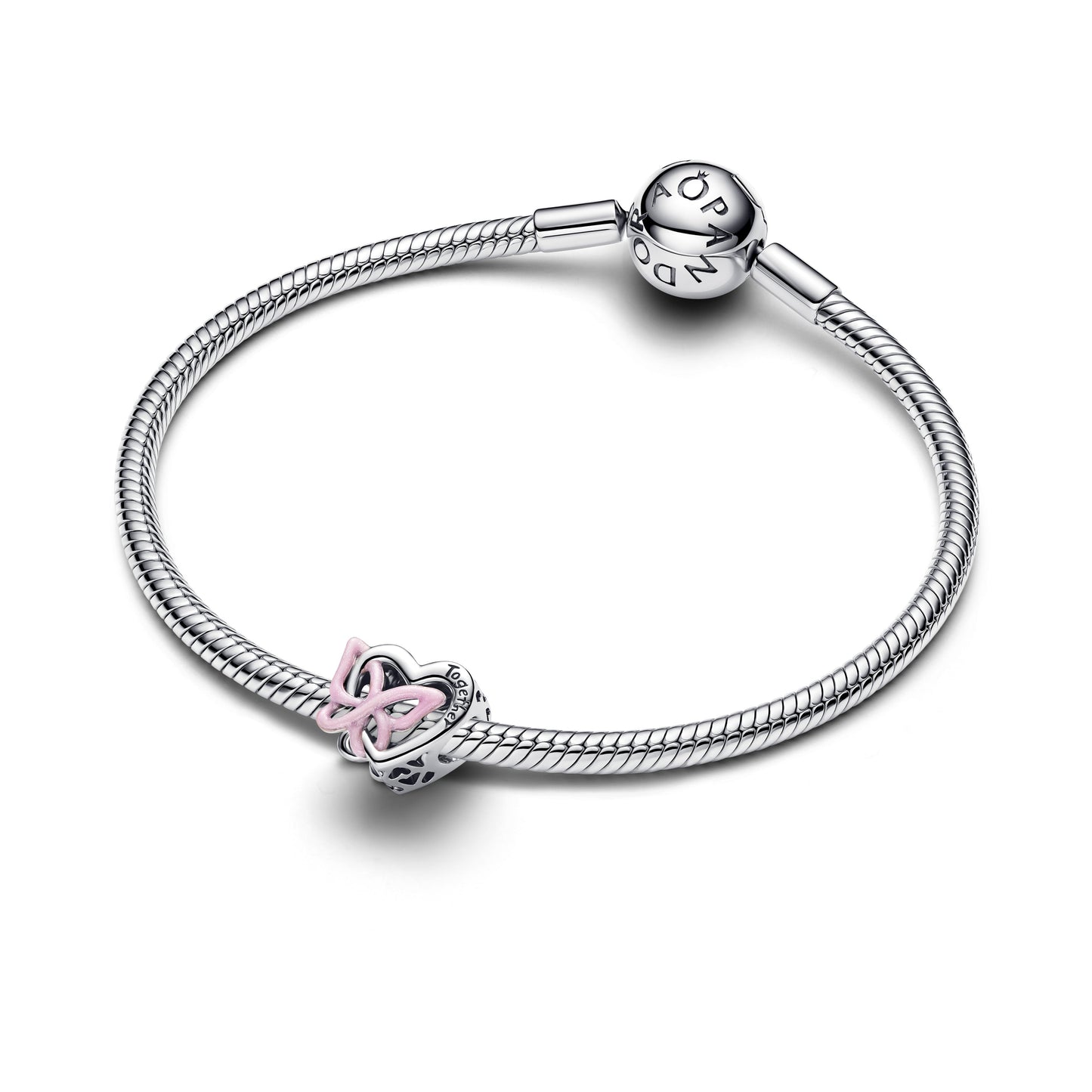 Entwined Heart & Butterfly Charm
