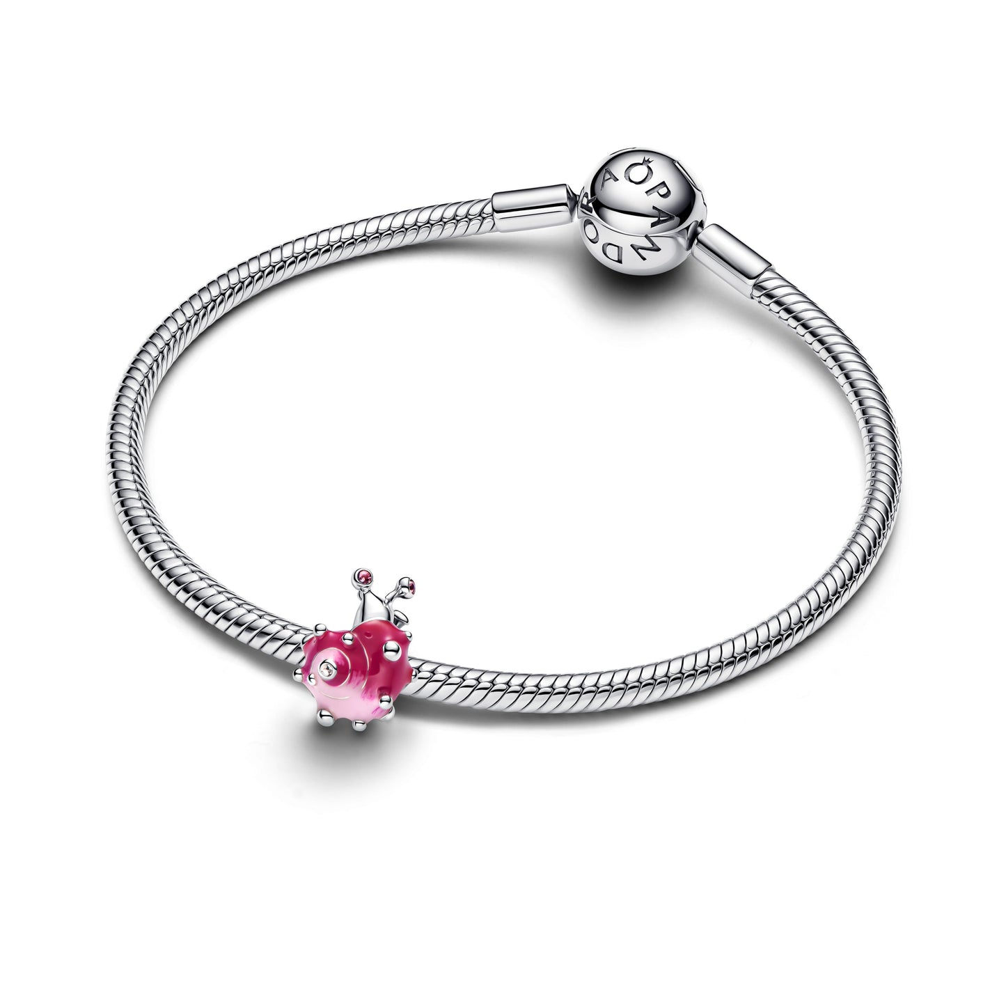 Pink Snail Charm