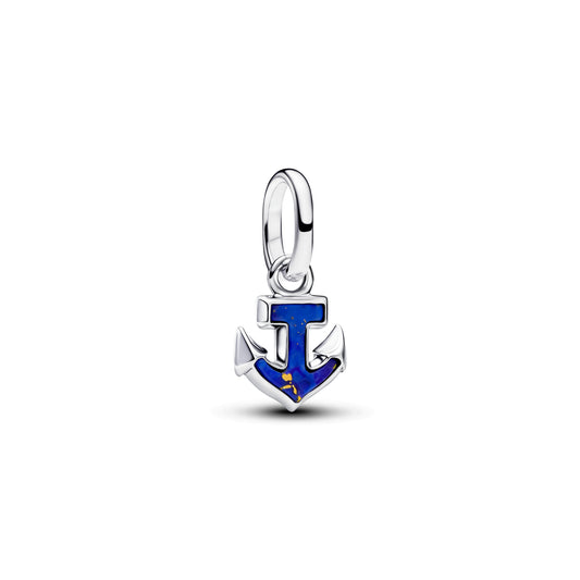 Blue Anchor Mini Dangle Charm