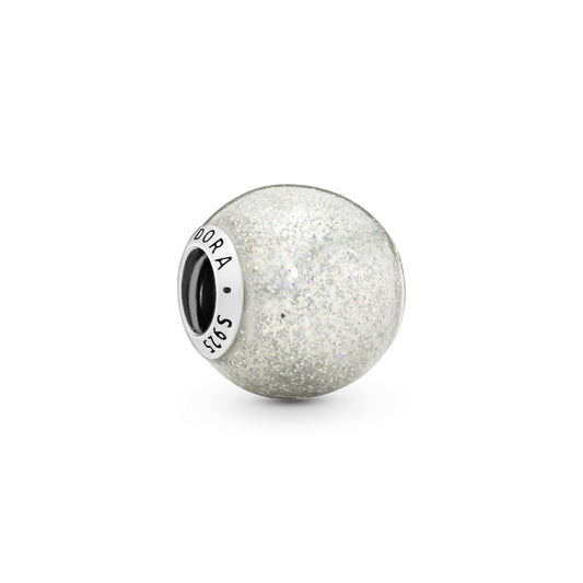 Silvery Glitter Charm