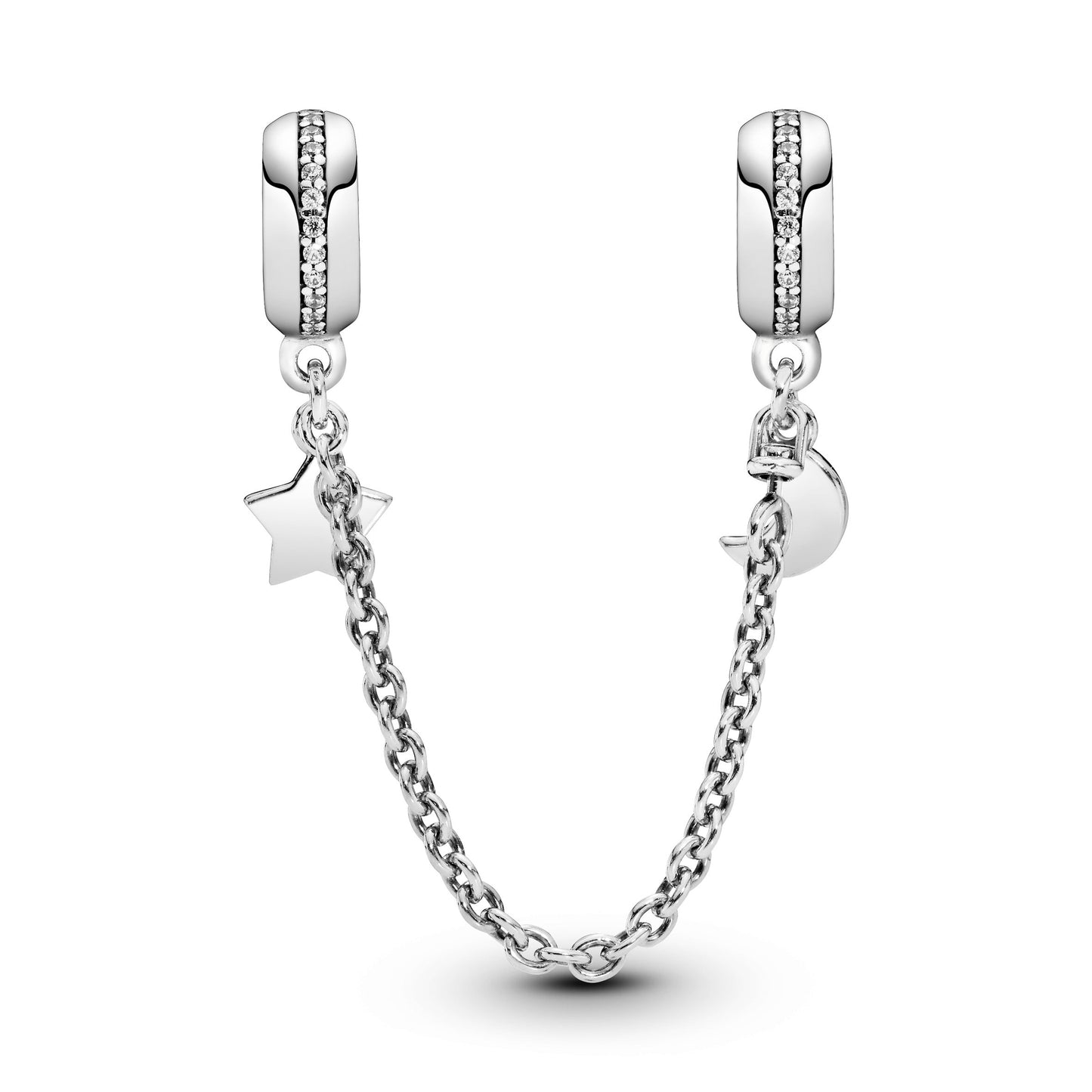 Half Moon & Star Safety Chain Charm