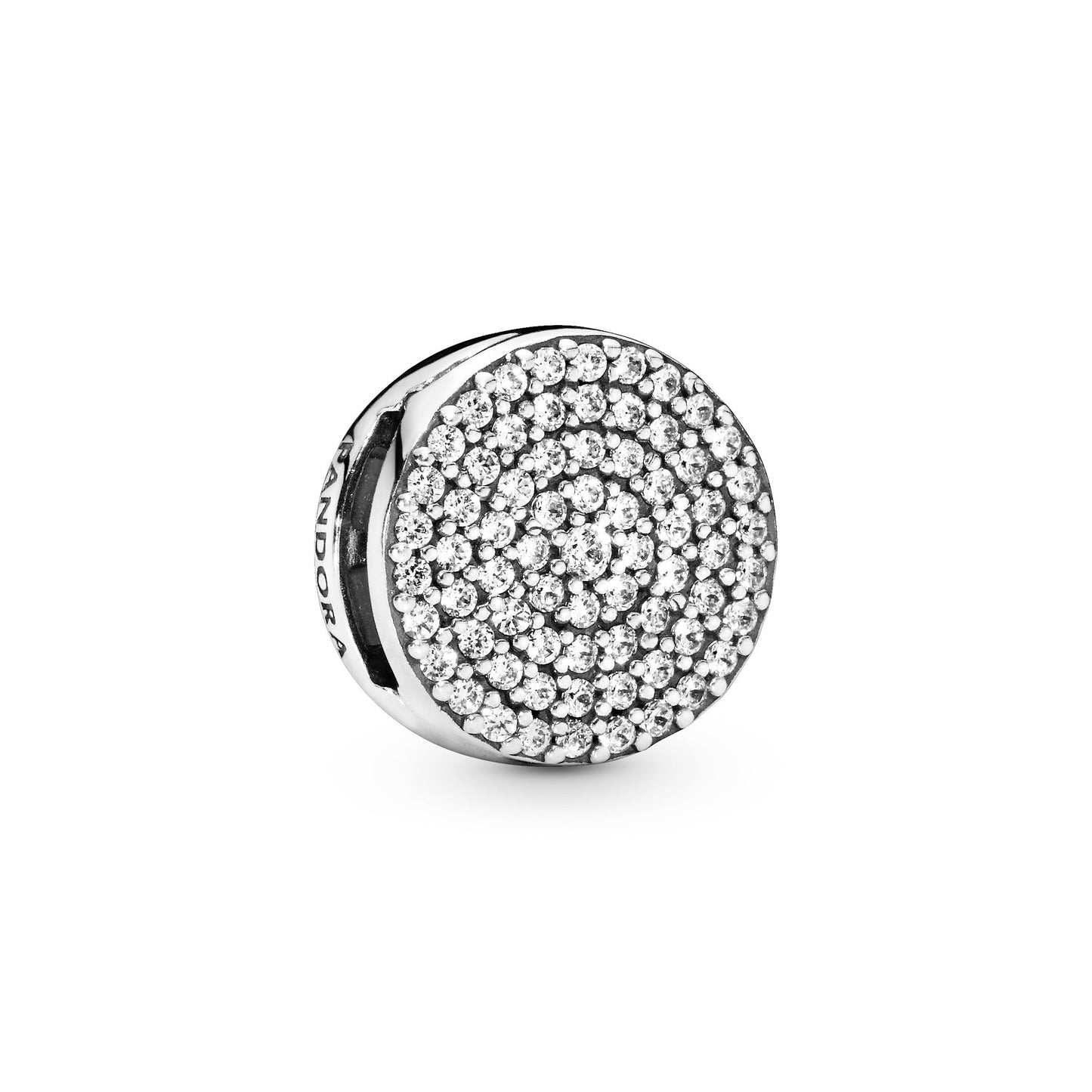 Round Pavé Clip Charm
