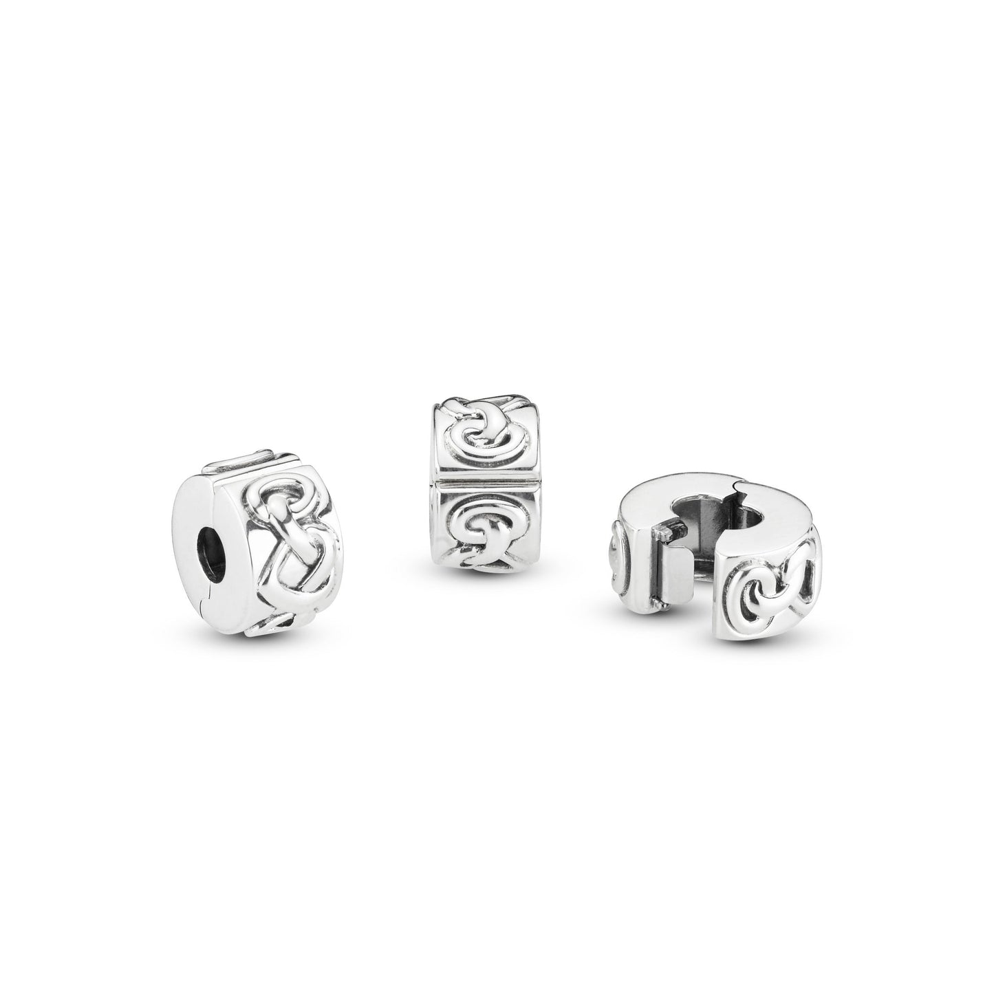 Knotted Hearts Clip Charm