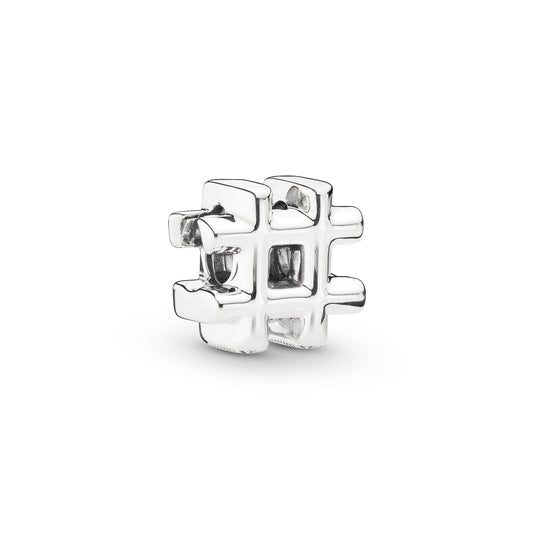 Hashtag Symbol Charm