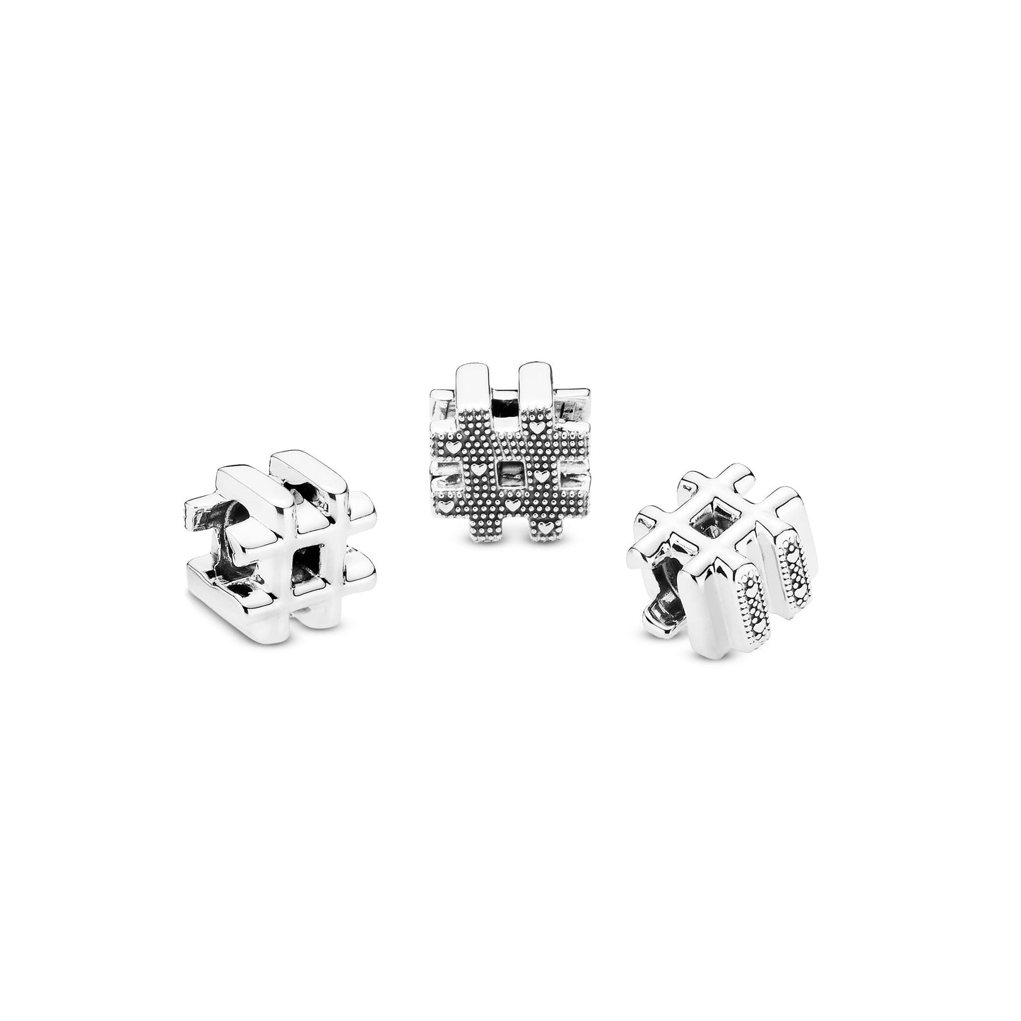 Hashtag Symbol Charm