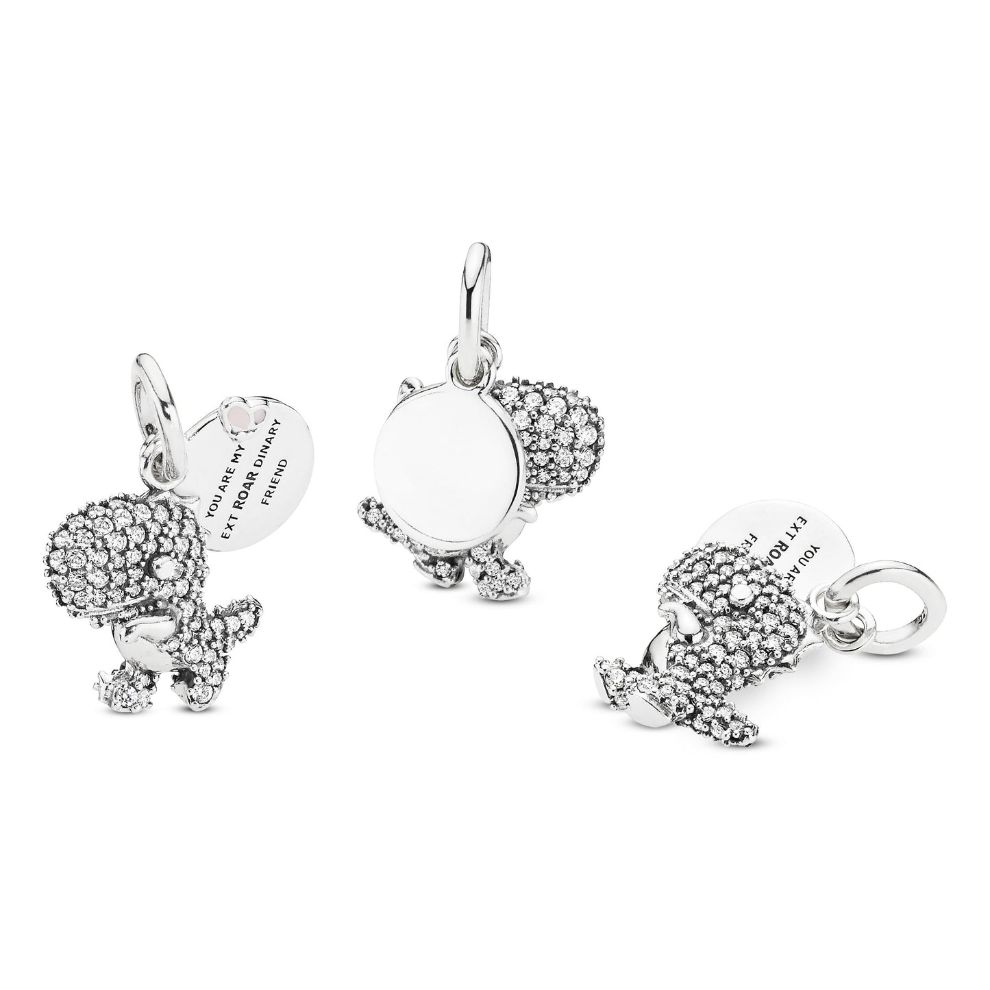 Pavé Dinosaur Dangle Charm