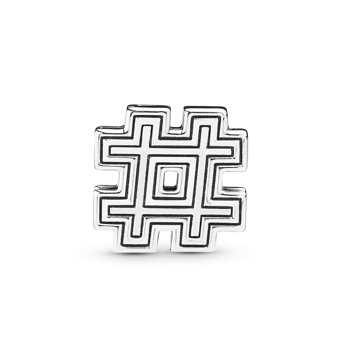 Hashtag Symbol Clip Charm