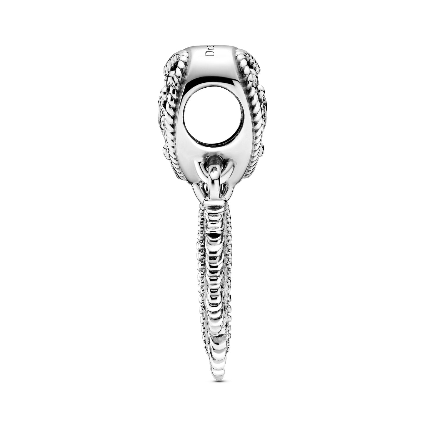 Openwork Heart & Three Feathers Dreamcatcher Charm