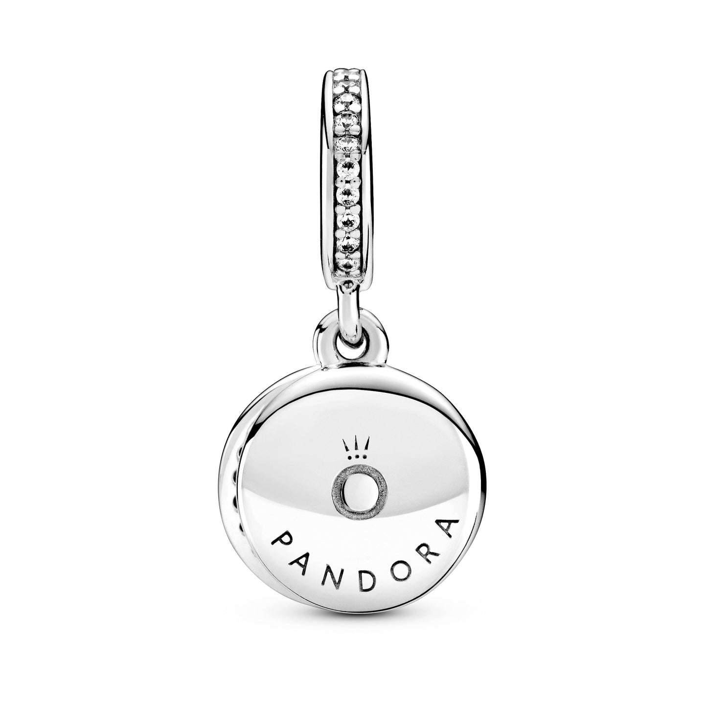 Sparkling Red Disc Double Dangle Charm
