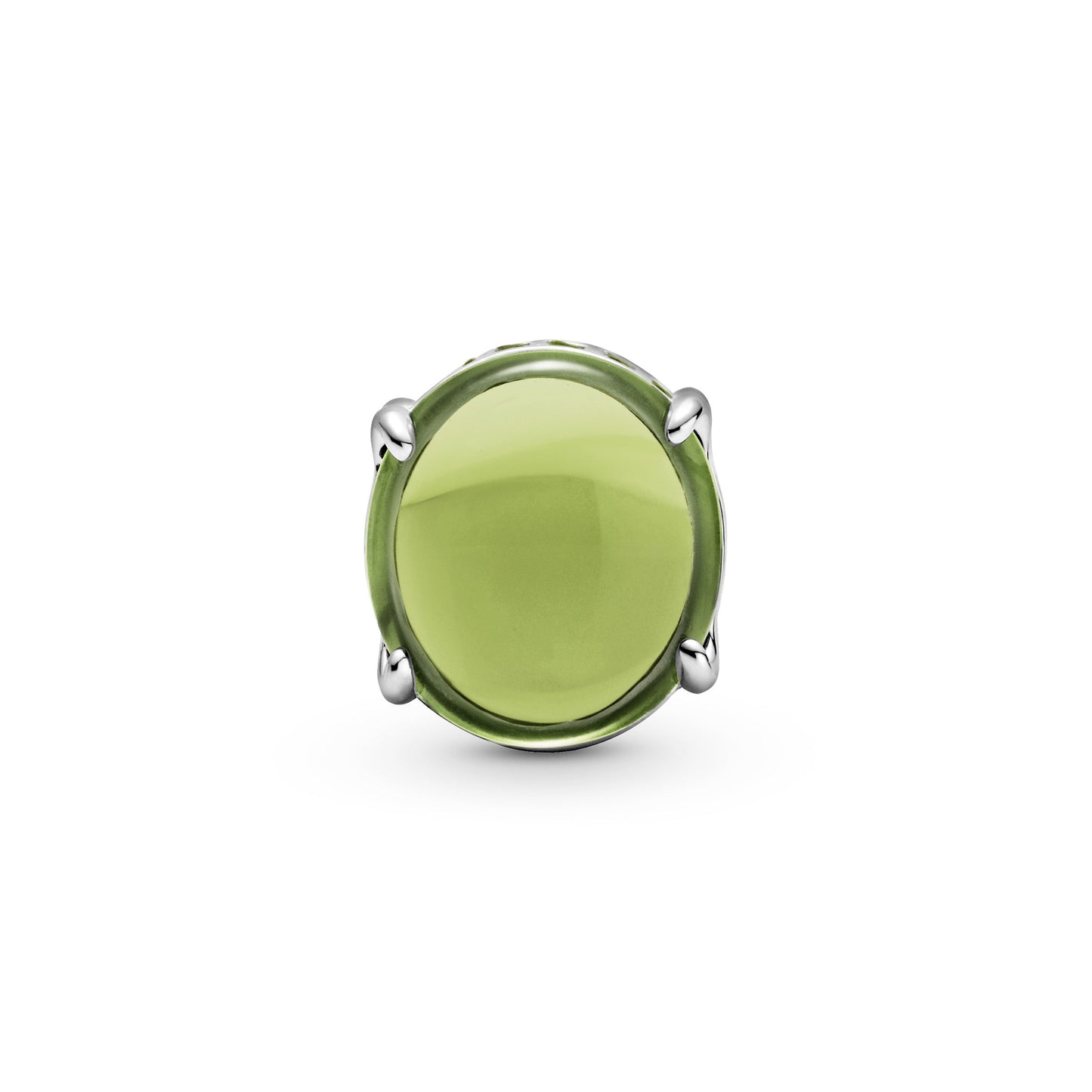Green Oval Cabochon Charm