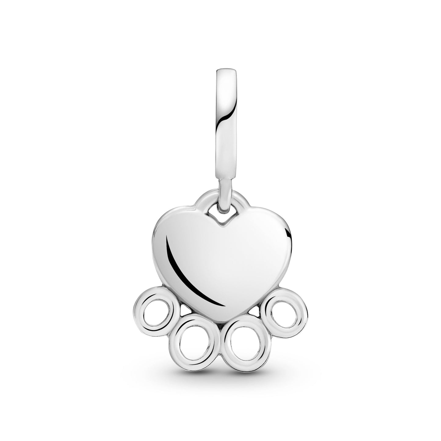 Hearts & Paw Print Dangle Charm
