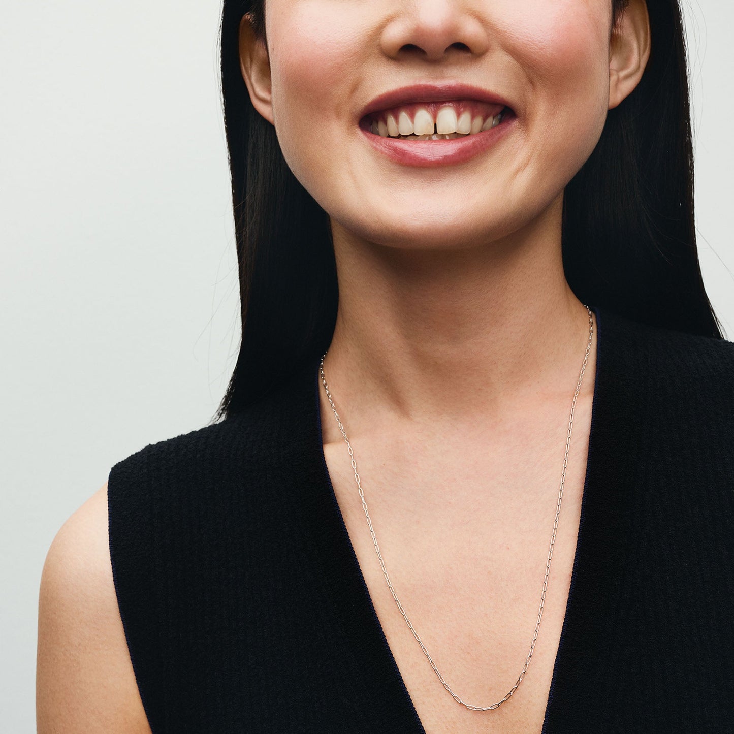 Elongated Link Chain Necklace