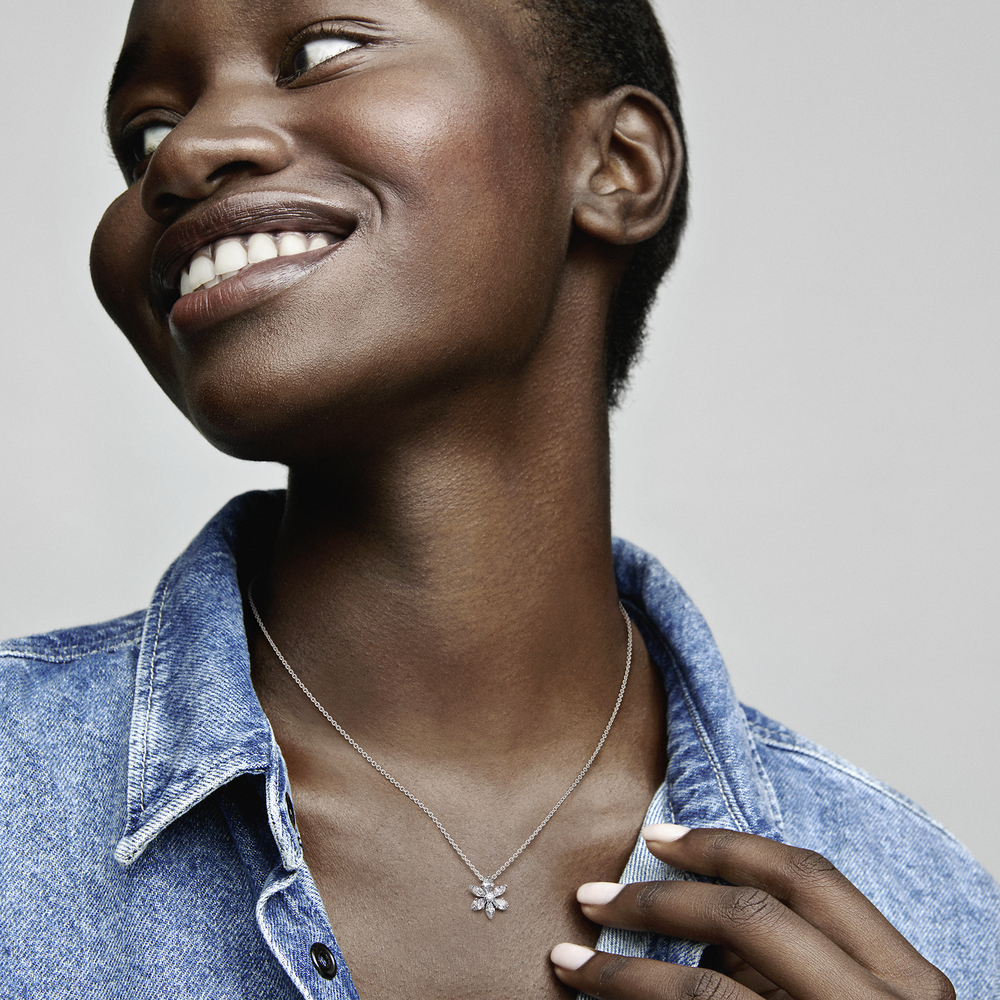 Sparkling Herbarium Cluster Pendant Necklace
